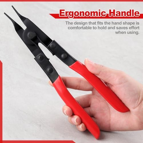 Angle Tip Lock Ring Pliers Lock Ring Pliers Snap Ring Pliers 8" with red handle