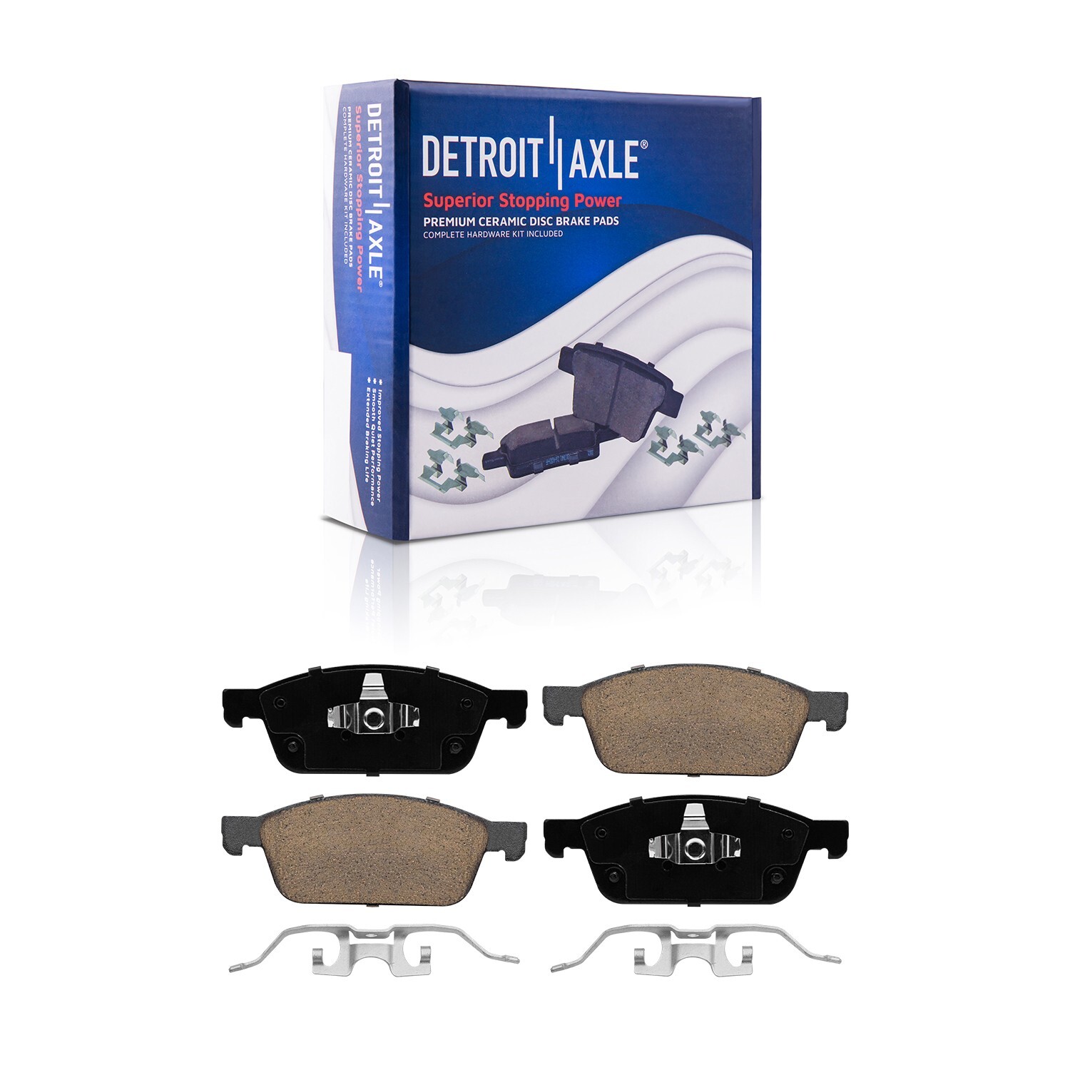 Front & Rear Drilled Rotors Brake Pads for 2014-2016 Ford Escape Transit Connect