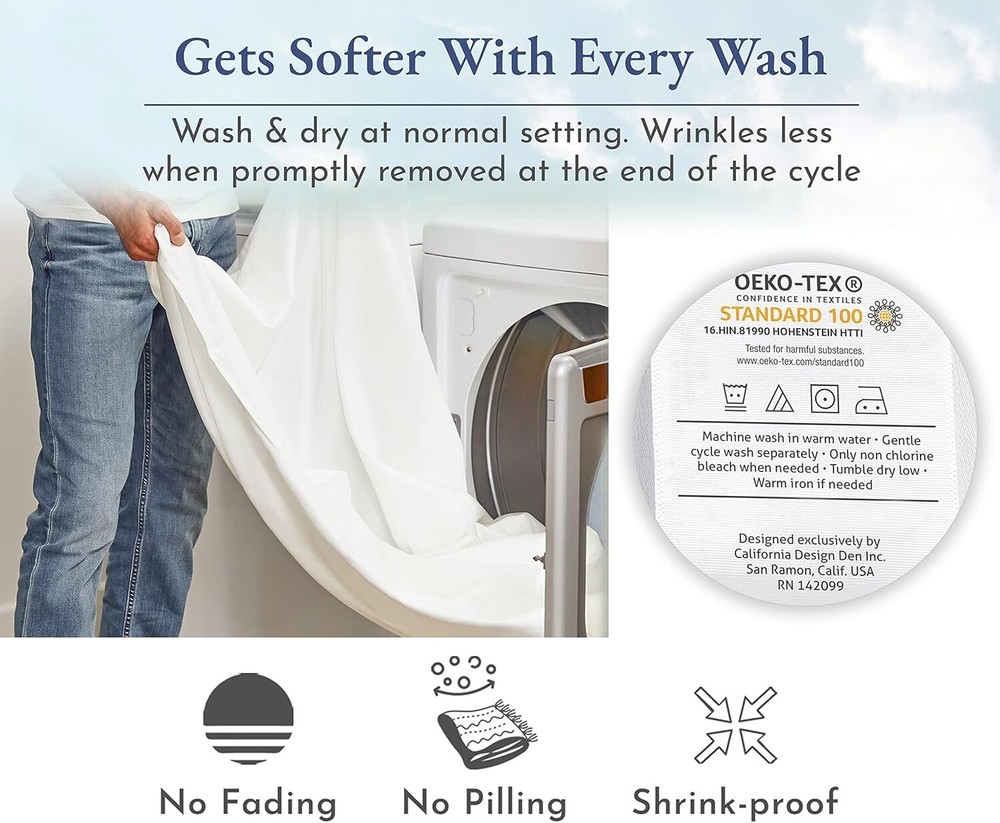 Durable Full 400 Thread Count Fitted Sheet – No Pop-Off Elastic, Soft Comfort