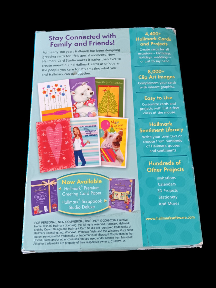 Hallmark Card Studio 2008 Open Box Sealed CDs