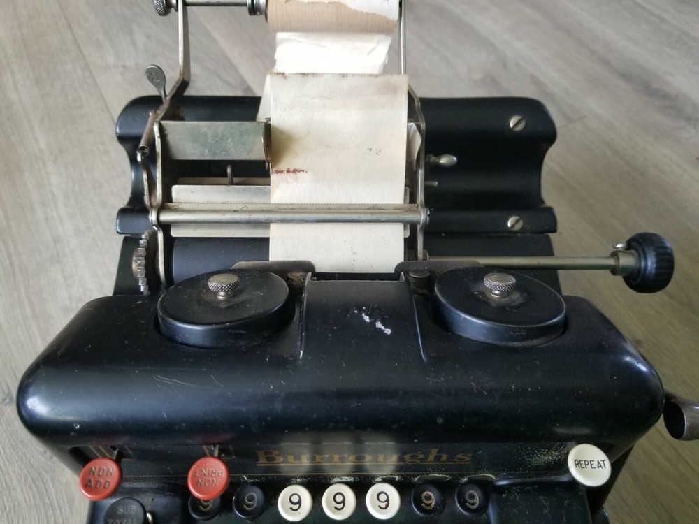 Antique Burroughs Adding Machine