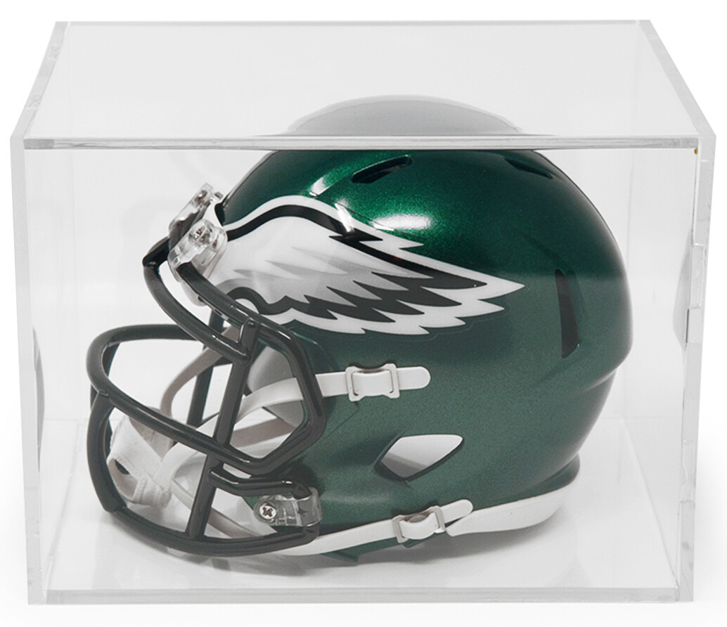 BallQube Mini Football Helmet Display Case Holder - Case of 8