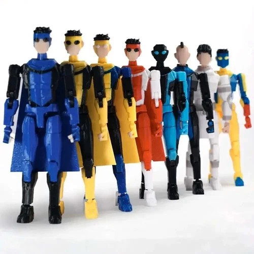 3D Printed Superhero Action Figures with Articulatable Limbs