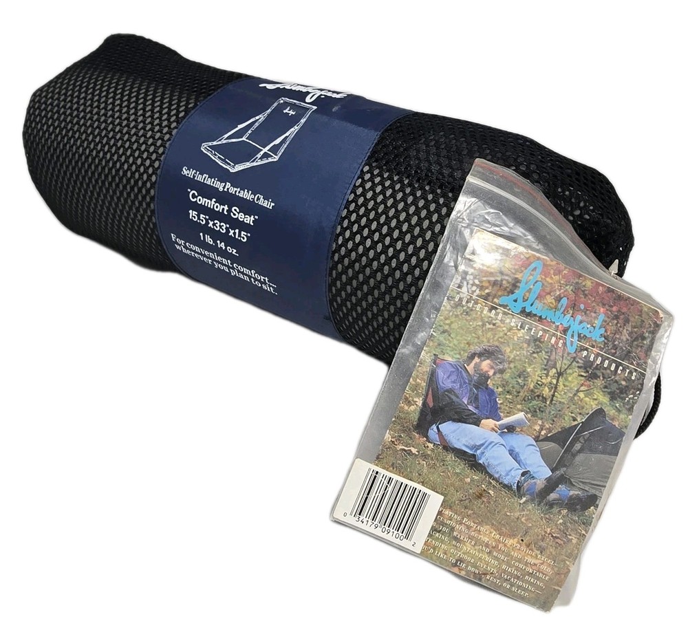 Slumberjack Self Inflating Portable Chairs Navy Blue. #A1171