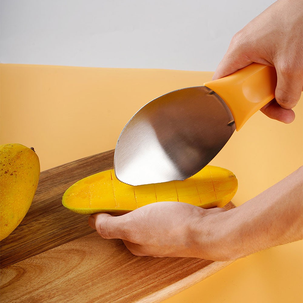 Multi-Purpose Mango Slicer Scooping Spoon, Multifunctional Slicer CW