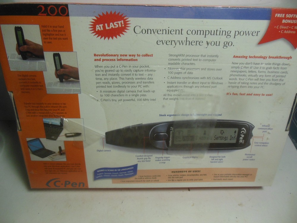 C Pen 200 Wireless Data Pen C Technologies Mostly Sealed Box