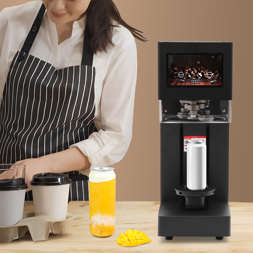 Automatic Commercial Soda Can Sealer, Can Sealer Machine with Touch Screen
