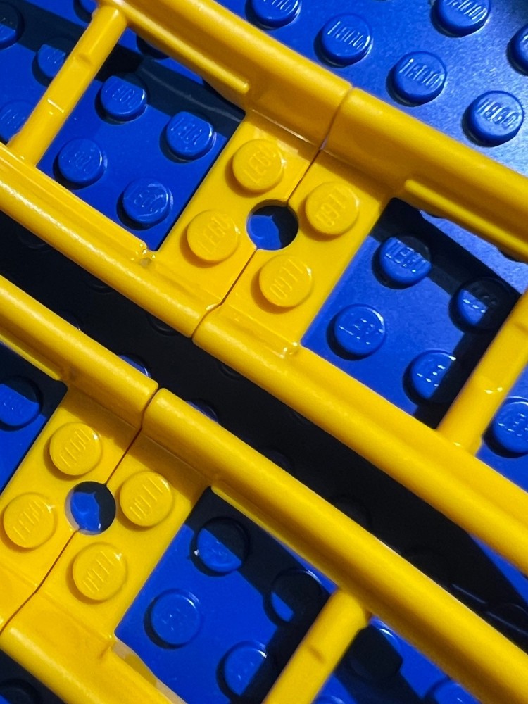 Lego Train, Yellow Roller Coaster Full Loop #80564, Rail. 4 pieces