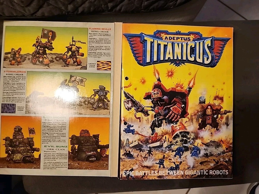 Games Workshop Warhammer Codex Titanicus Expansion Rules For Epic Battles. 1989