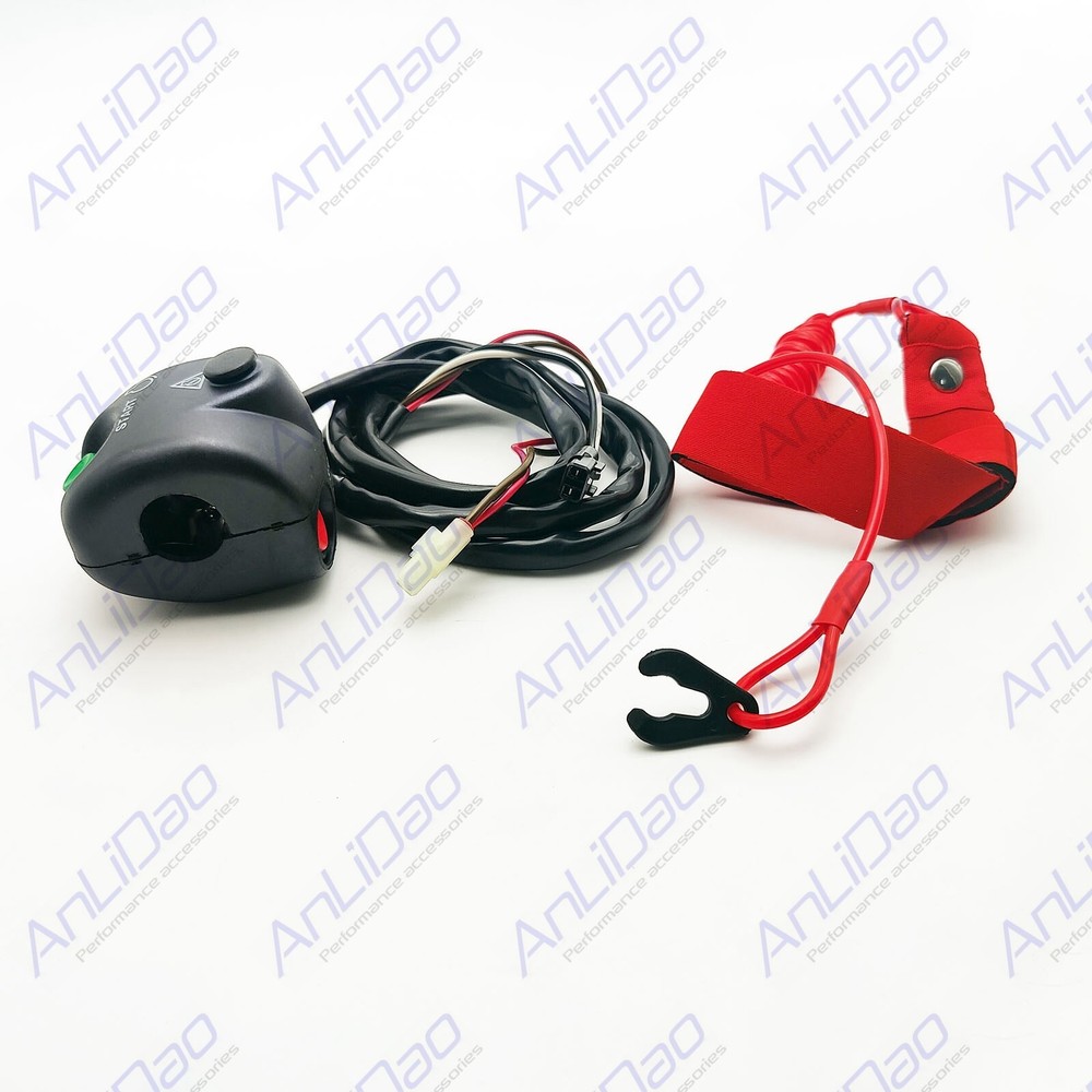 Handlebar Start Stop Kill Switch Box & Lanyard for Yamaha WaveRunner WaveRaider