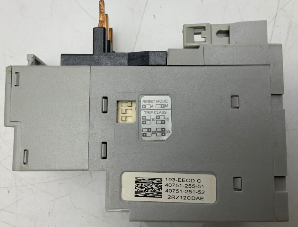 NEW ALLEN BRADLEY 193-EECD OVERLOAD RELAY E1 PLUS MANUAL AUTO-MANUAL