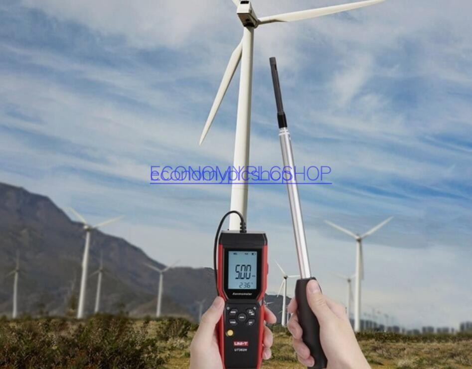 UNI-T UT362H Hot Wire Anemometer Sensor Wind Velocity/Volume/Temperature Tester