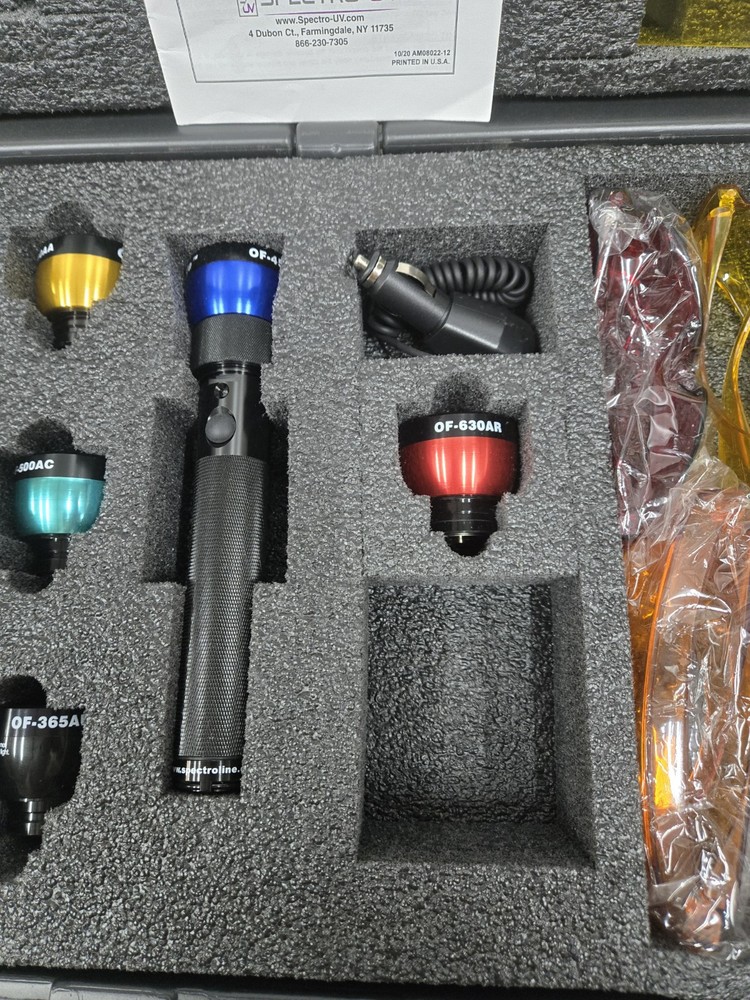 Spectroline OFK 8000A Optimax Multi-Lite LED Forensic Light Source Kit