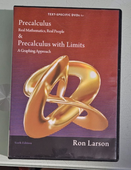 ron larson PRECALCULUS / PRECALCULUS WITH LIMITS    DVD / CD ROM 11 disc set