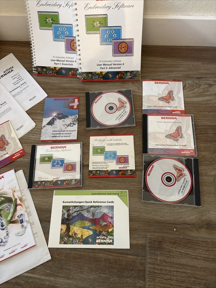 Bernina Embroidery Software CD And Manuals Version 4