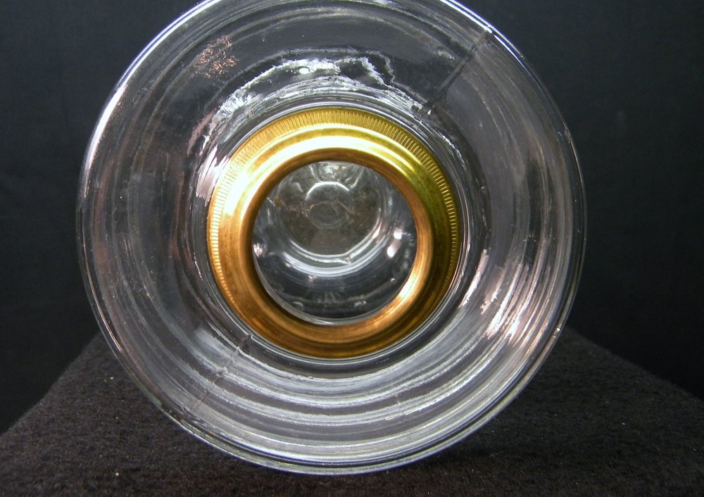 Large EAPG Oil Kerosene Lamp with Star Pattern Stem