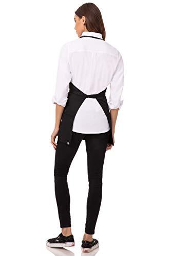 Unisex Three Pocket Apron One Size Black, 2 Pack