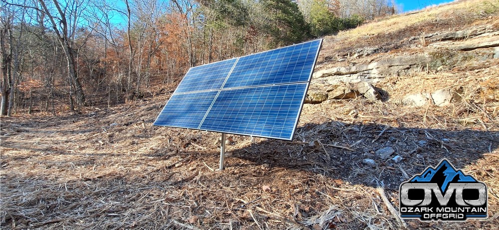 Adjustable Solar Panel 3" Pole Mount - 4x Solar Panels (Without Modules)