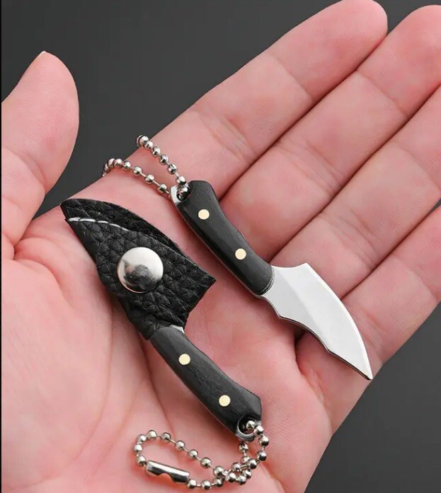 Miniature Knife In Button Sheath Collectible