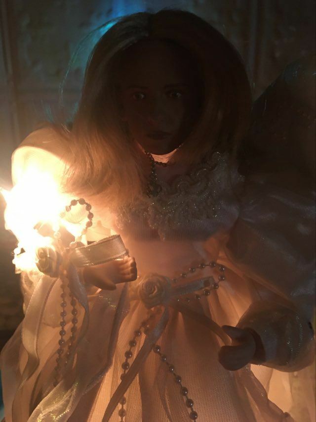 BUFFY VAMPIRE CUSTOM ANGEL SIDESHOW FIGURE LIGHTED XMAS DECOR ORNAMENT BIN BONUS