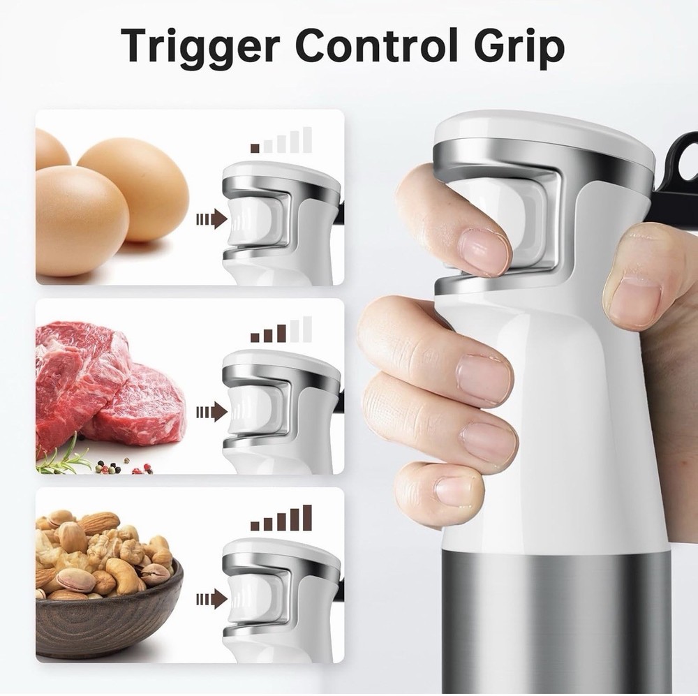 Immersion Blender Handheld Corded Hand Blenders Set 1100W, Trigger Variable Spee