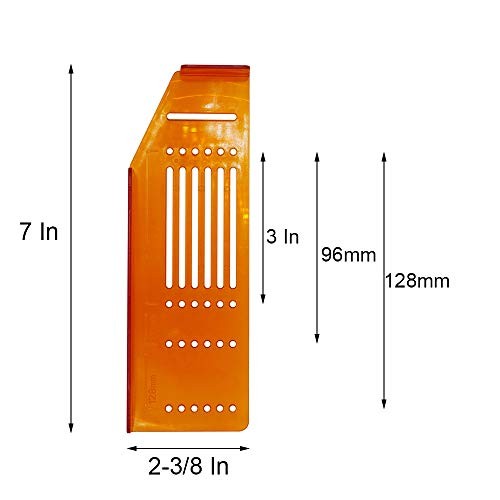 Pack of 3 Knob Handle Pull Drill Mounting Template for Cabinet Doors and
