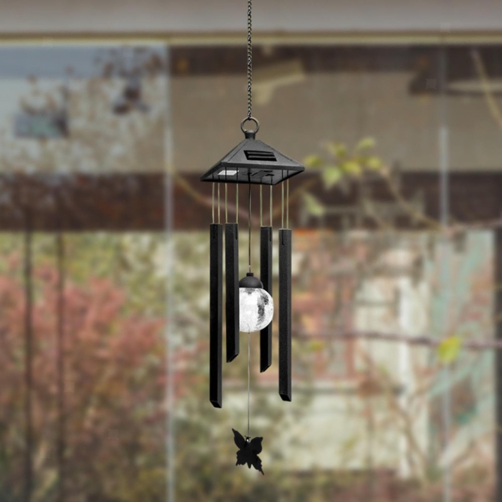 Outdoor Solar Light Wind Chime Hanging Decoration Lightweight Accessory