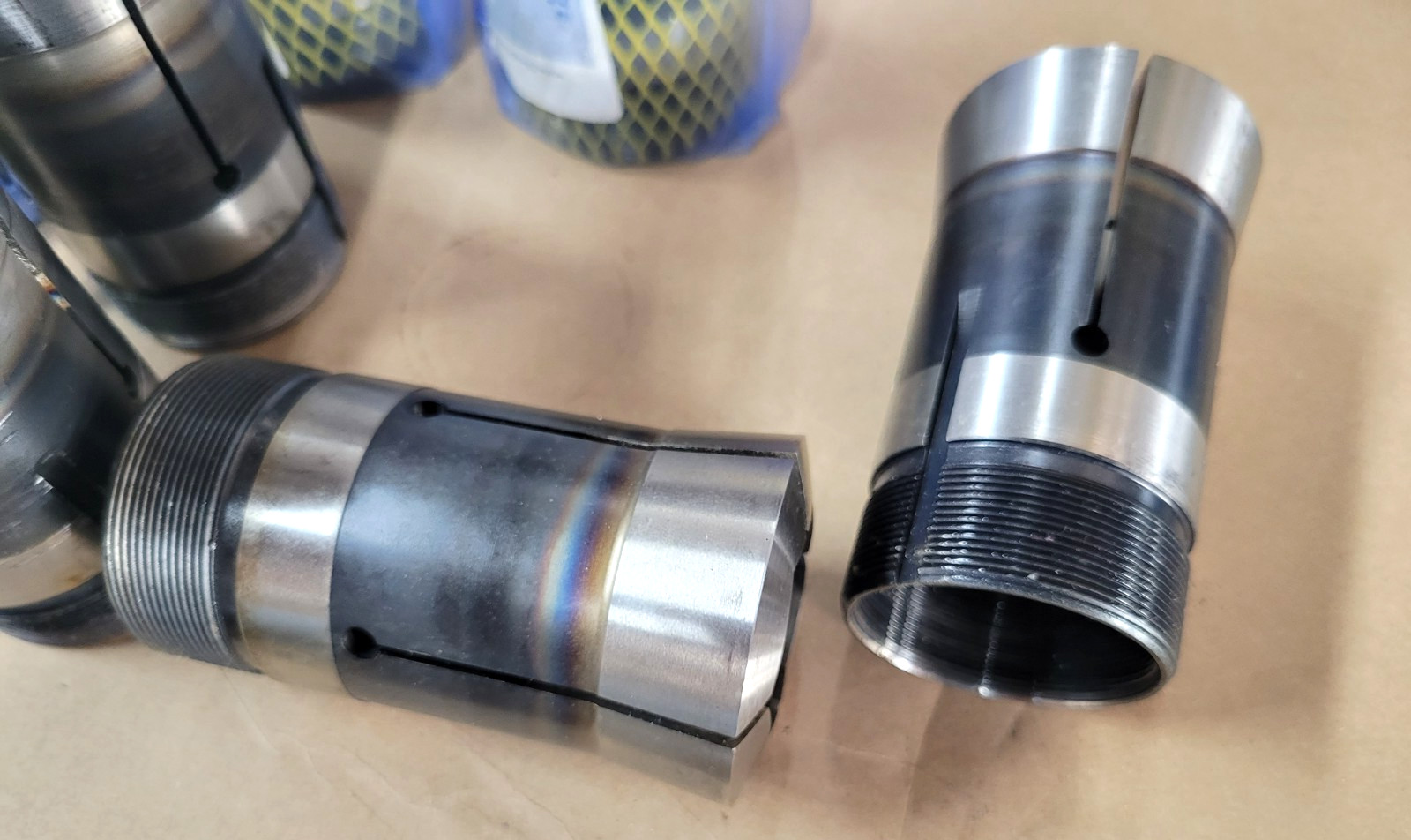 HARDINGE 3J HEX COLLETS W/ INTERNAL THREADS