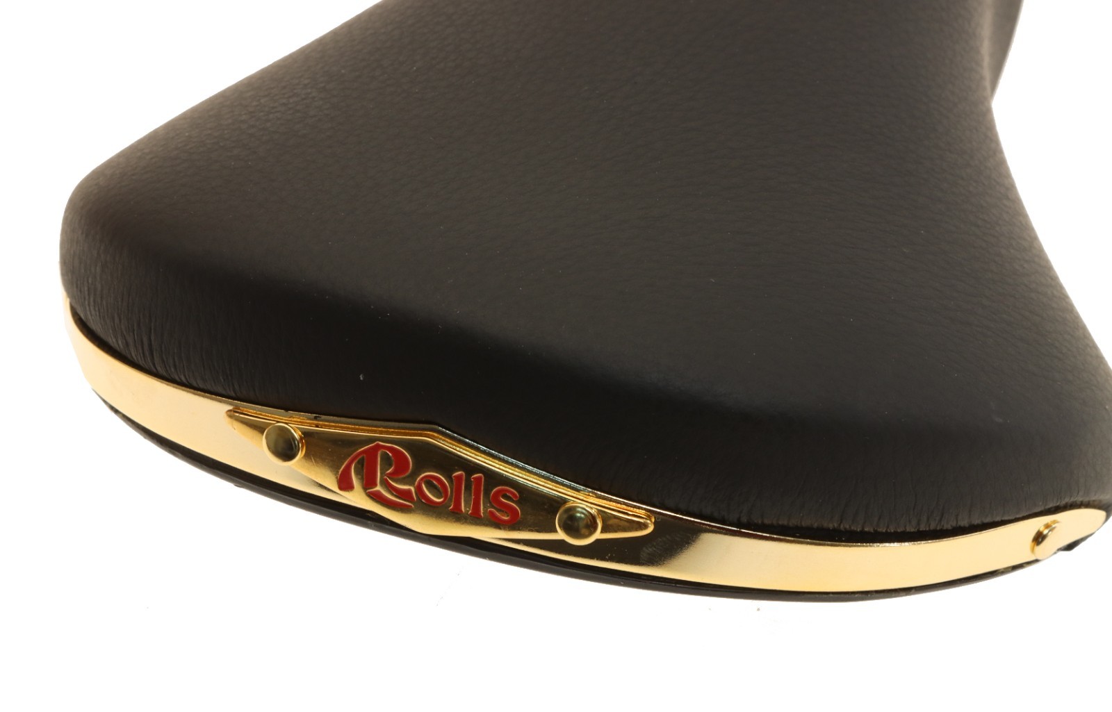 Selle San Marco Rolls SMOOTH BLACK Leather Saddle Brass Steel 2002 NEW NOS