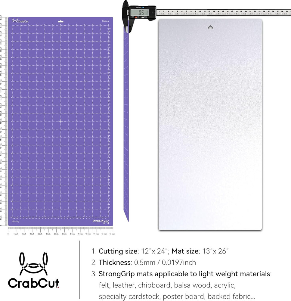 Cutting Mats for Cricut Maker 4/Explore 4/Maker 3/Explore 3/Explore Air 2 12x24