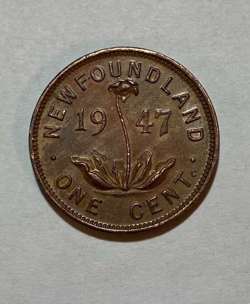 1947 Newfoundland Small One Cent Penny