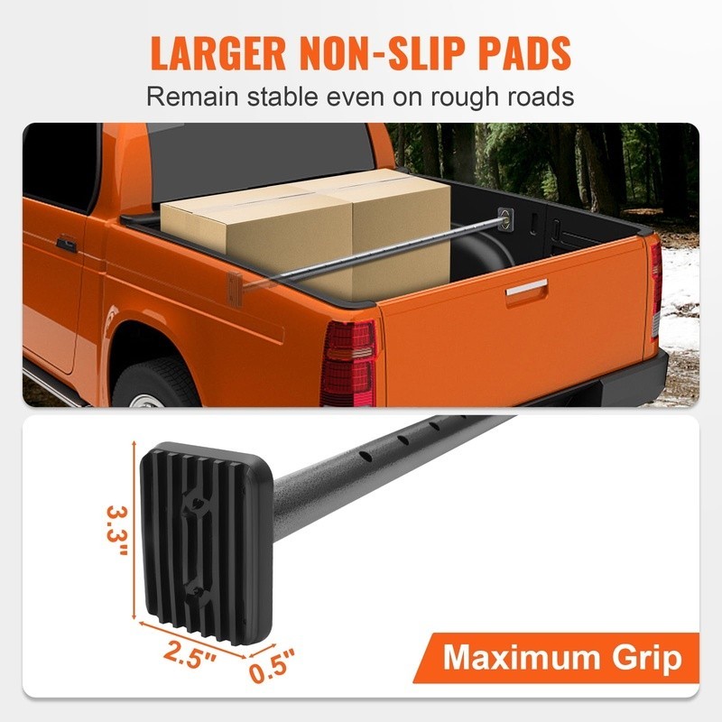 Adjustable Cargo Bar Stabilizer Pickup Trucks SUVs Secure Load Support New