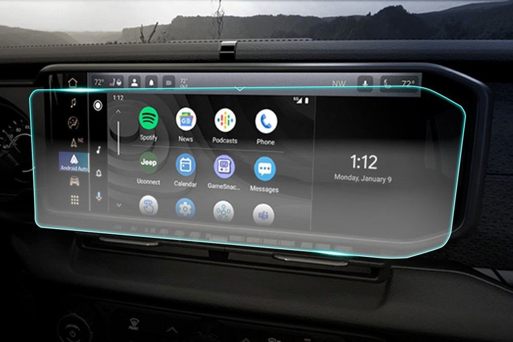 Crystal Clear Screen Protector for 2026 Jeep Gladiator 12.3in Navigation