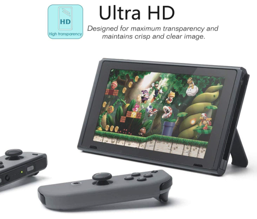 (4 Pack) For Nintendo Switch Premium HD Tempered Glass Screen Protector