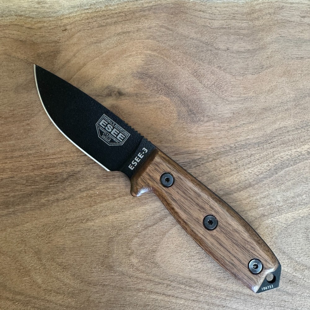 Scales compatible with ESEE-3/4 knife Walnut