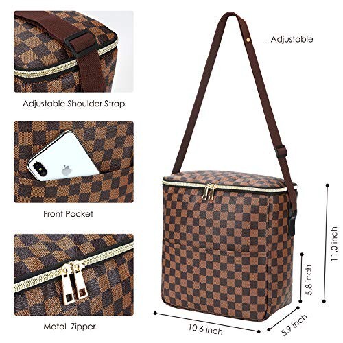 Lunch Bags-Checked Pattern