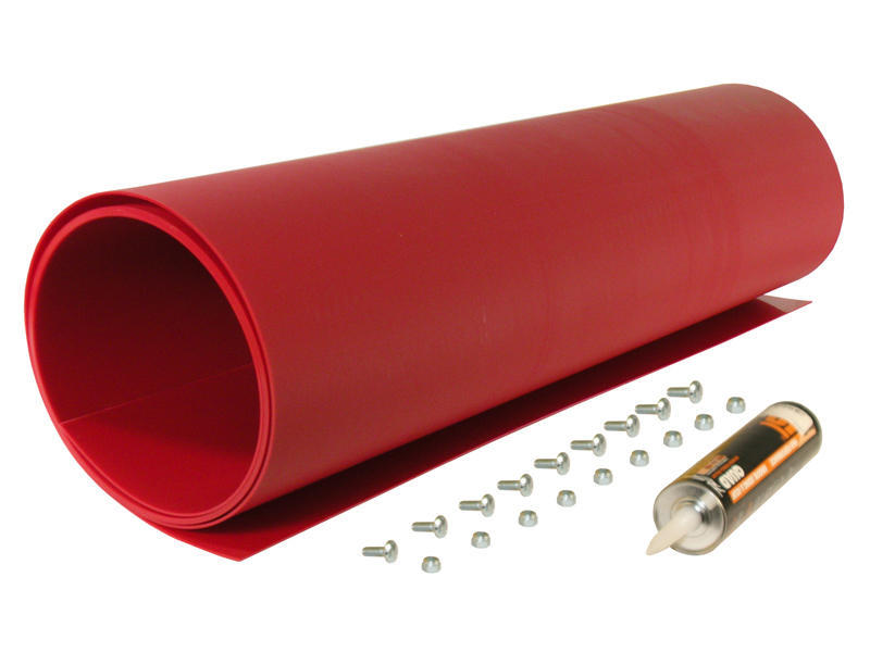 SAM Red Poly Snow Plow Shield