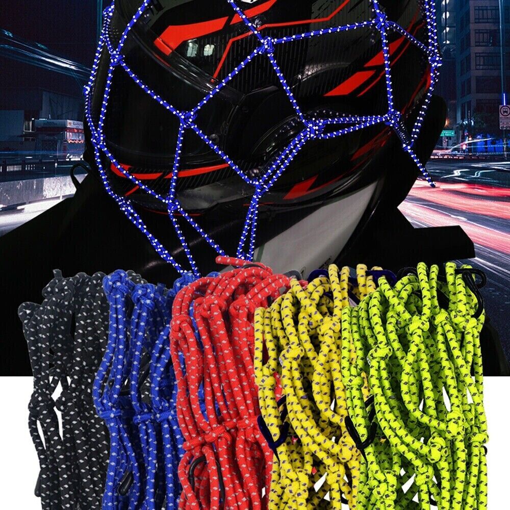 Motorcycle Cargo Net High Elastic Helmet Storage Luggage Bungee Net for Bike ATV