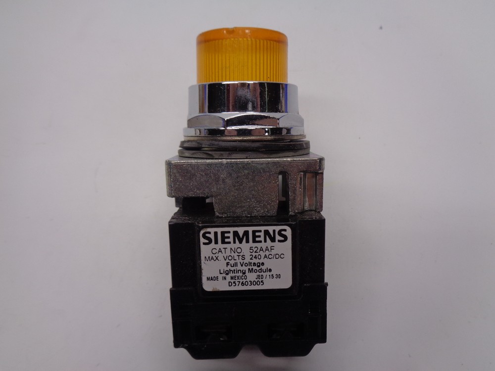 SIEMENS 52AAF PILOT LIGHT AMBER NSNP
