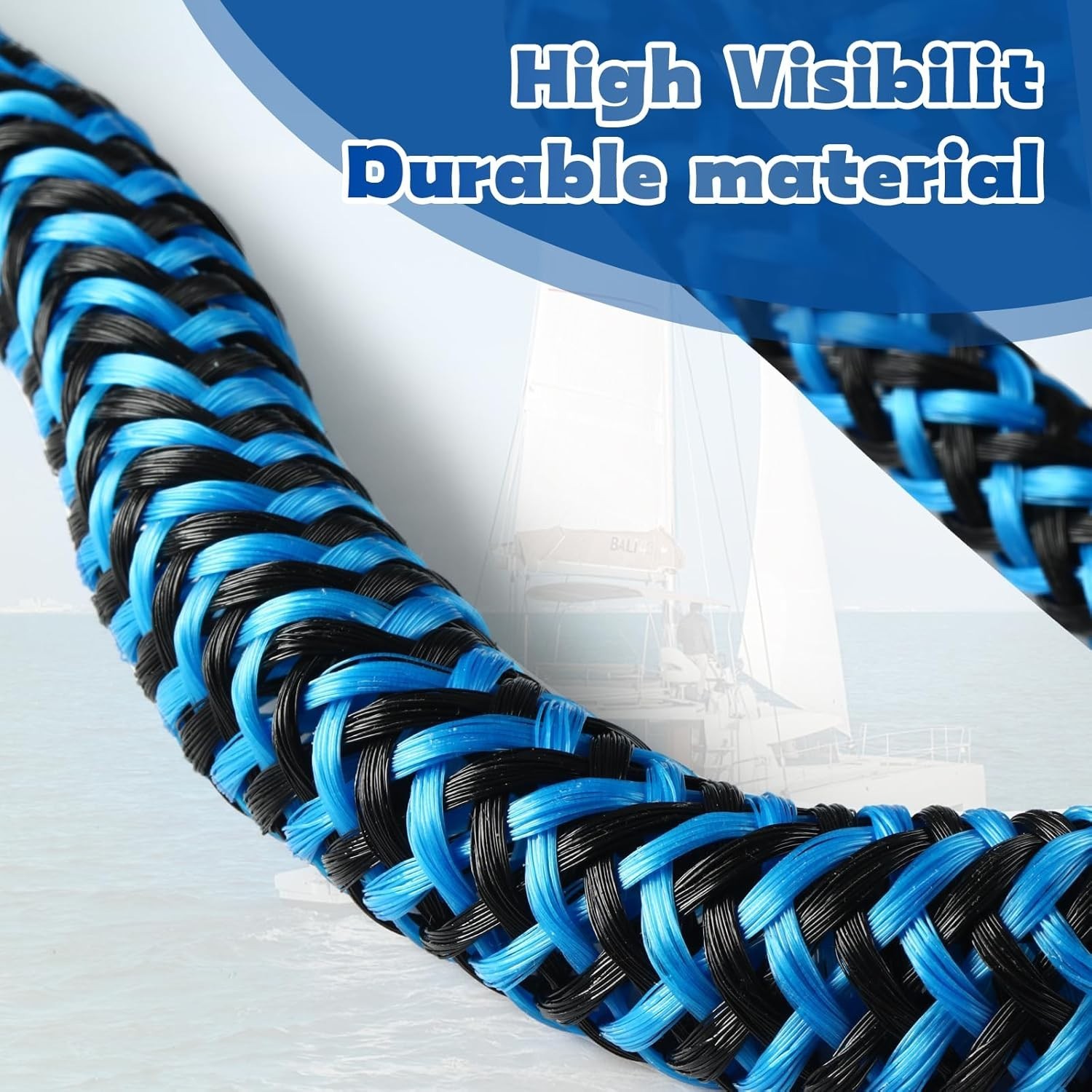 2Pack Marine Bungee Dock Line Boat Mooring Rope Anchor Cord Stretch Line Us