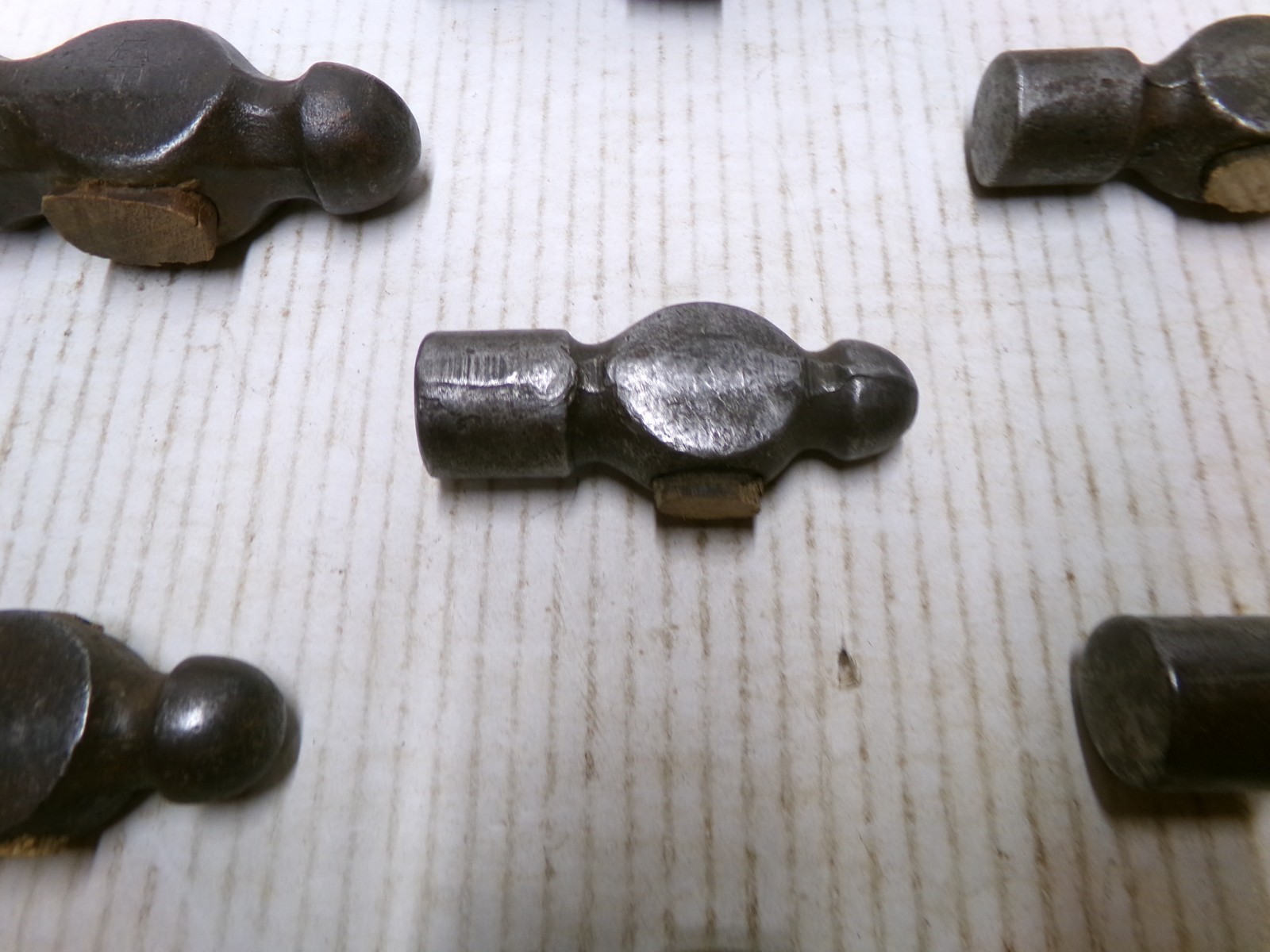 Lot of 7 Ball Peen Hammer Heads