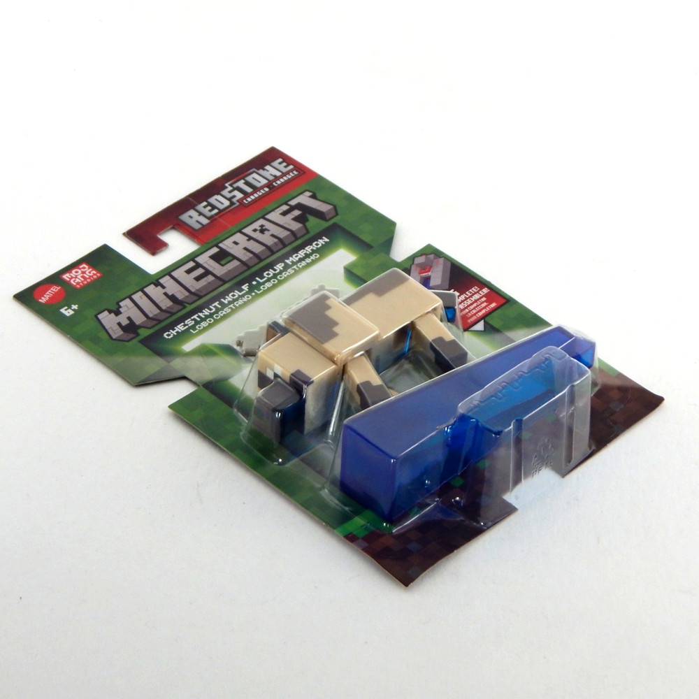 Minecraft Redstone Charged Chestnut Wolf Figure