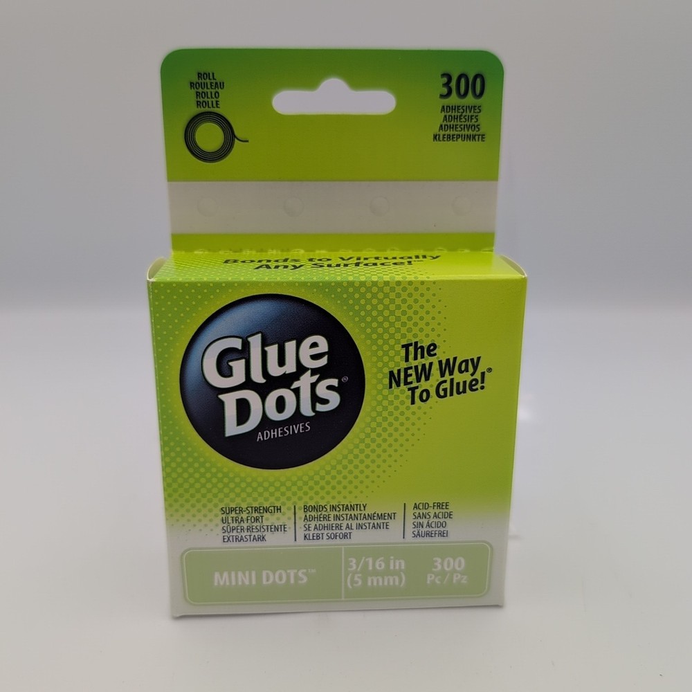 Glue Dots Clear Dot Roll-Mini .1875" 300/Pkg - GD32794