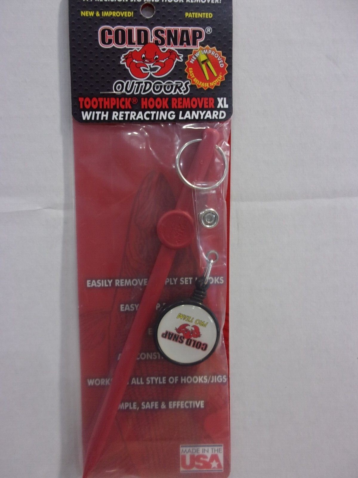 Cold Snap Toothpick Hook Remover with or without lanyard YOU CHOOSE! NIP