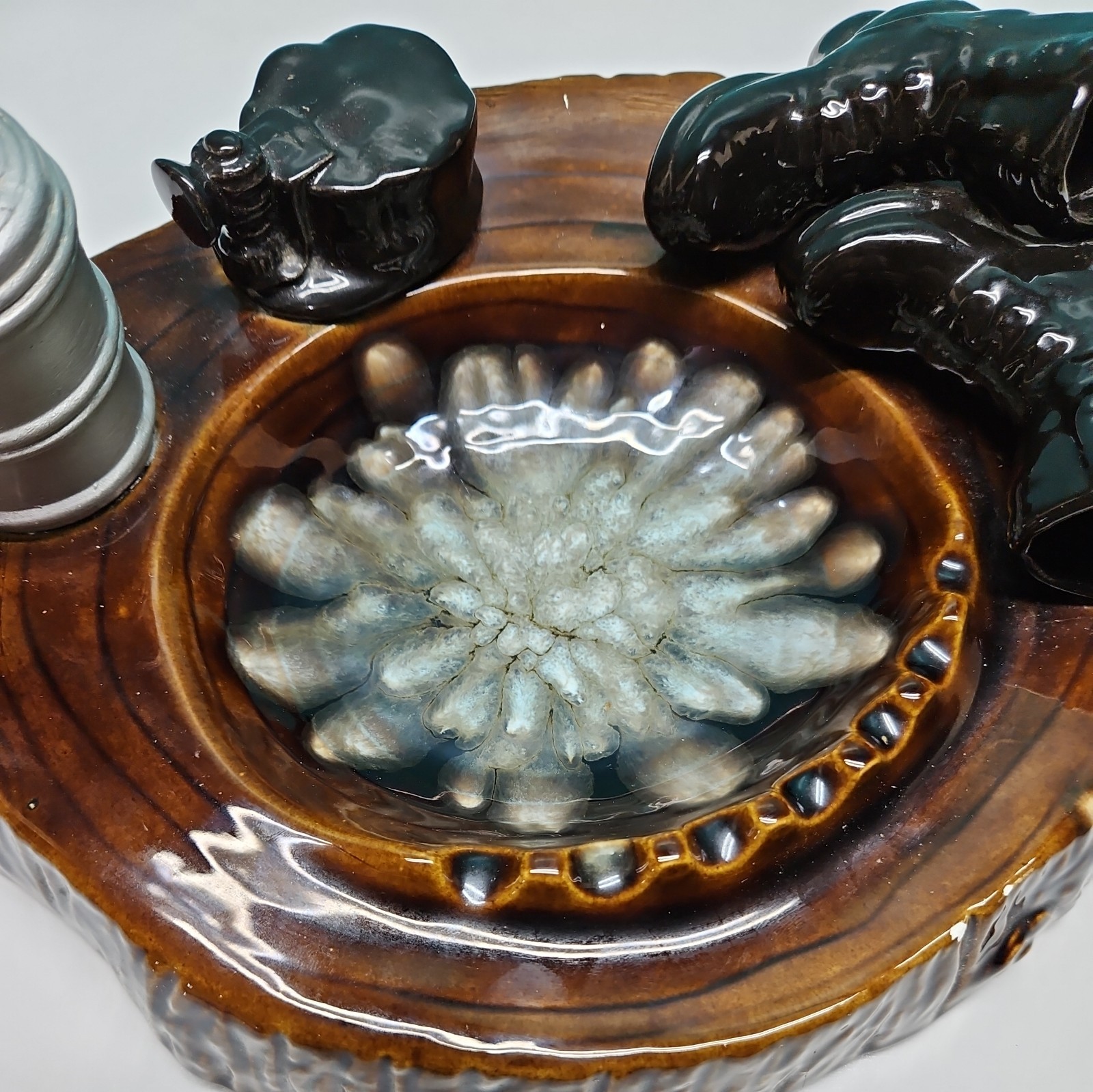 Vintage Coal Miner's Ashtray Large 11” Ceramic