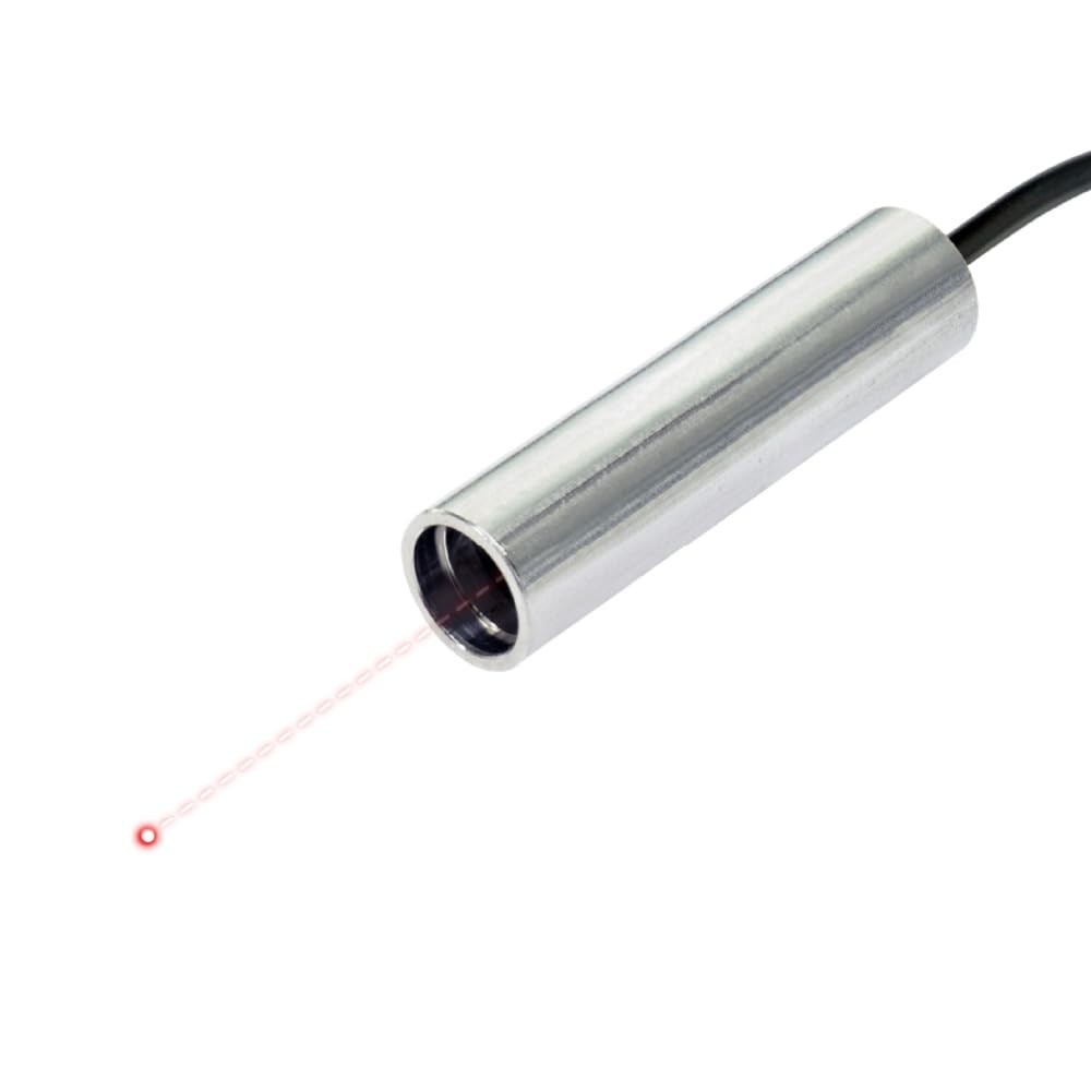 Quarton Red Circular Dot Laser Module, 635nm Class I, 3~6VDC, 1 meter Silver