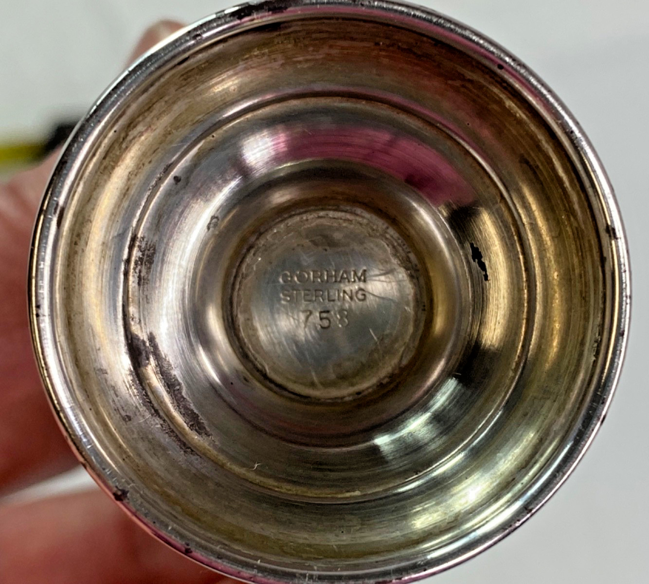 Vintage Gorham Sterling Silver Salt Pepper Shakers Pattern 758 Puritan ~ 73.5g