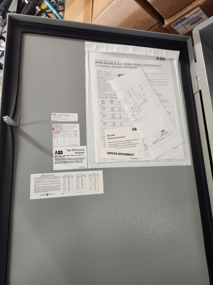 ABB Type 3R Enclosure Rainproof Pumping Plant Panel CR341D044CAA1AA New