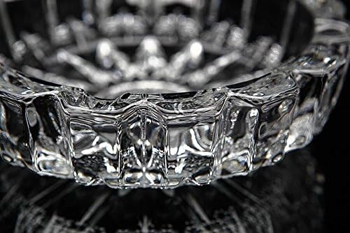 Heavy Crystal Glass Ashtray for Indoor and Outdoor Decorative Deli Green Apple