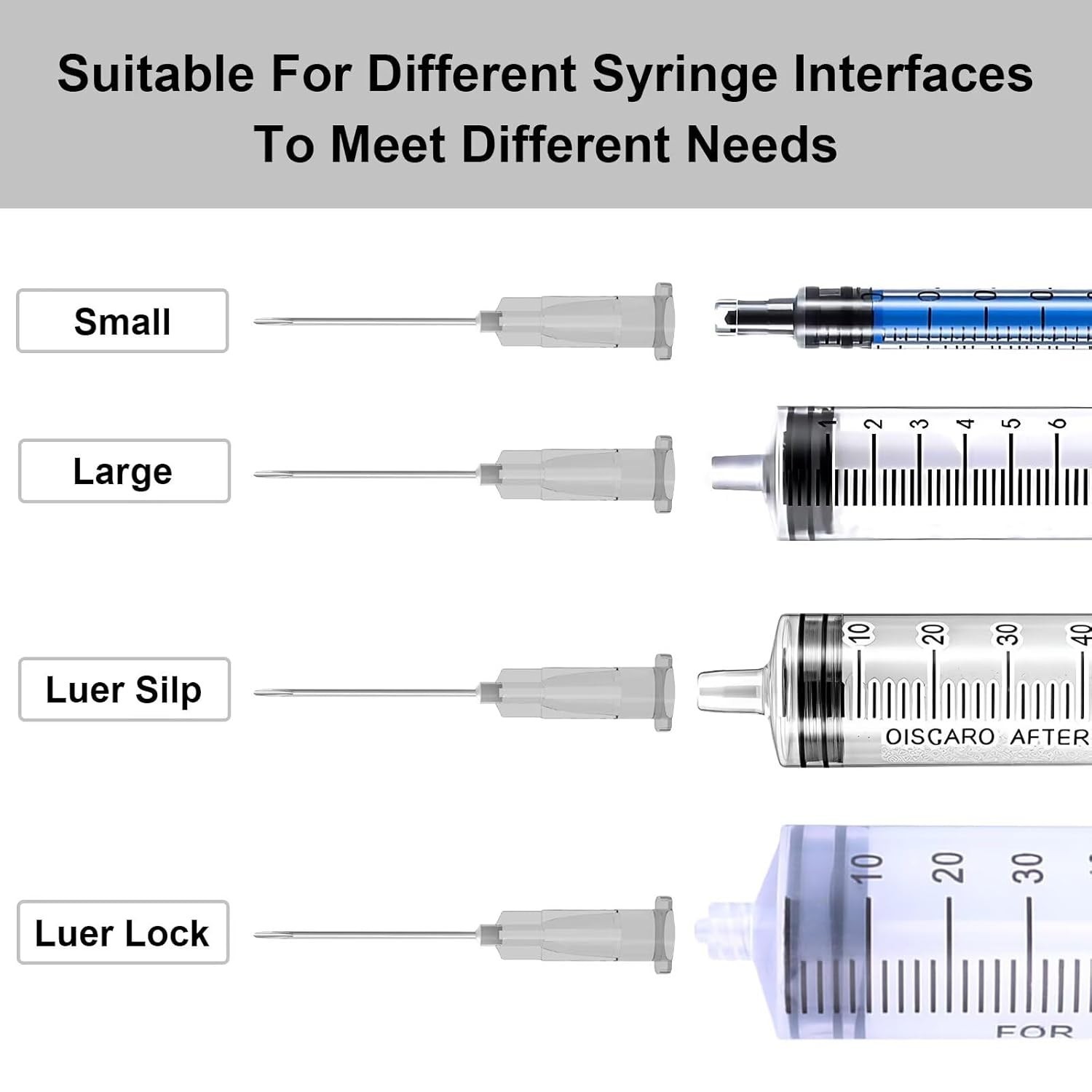 27 Gauge 0.5 Inch Needle, Individually Wrapped, 100 PCS Luer Lock 27Ga/0.5in
